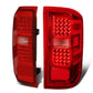 2014-2019 Chevrolet Silverado GMC Sierra Dual LED Tail Lights Chrome