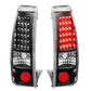 99-03 Chevrolet Silverado GMC Sierra LED Tail Lights Black Clear