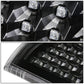 99-03 Chevrolet Silverado GMC Sierra LED Tail Lights Black Clear