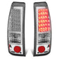 99-03 Chevrolet Silverado Sierra LED Tail Lights Chrome Clear