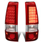 99-03 Chevrolet Silverado/GMC Sierra LED Tail Lights - Chrome Red