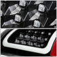 02-06 Dodge Ram C-Bar U-Halo LED Tail Lights Black/Clear