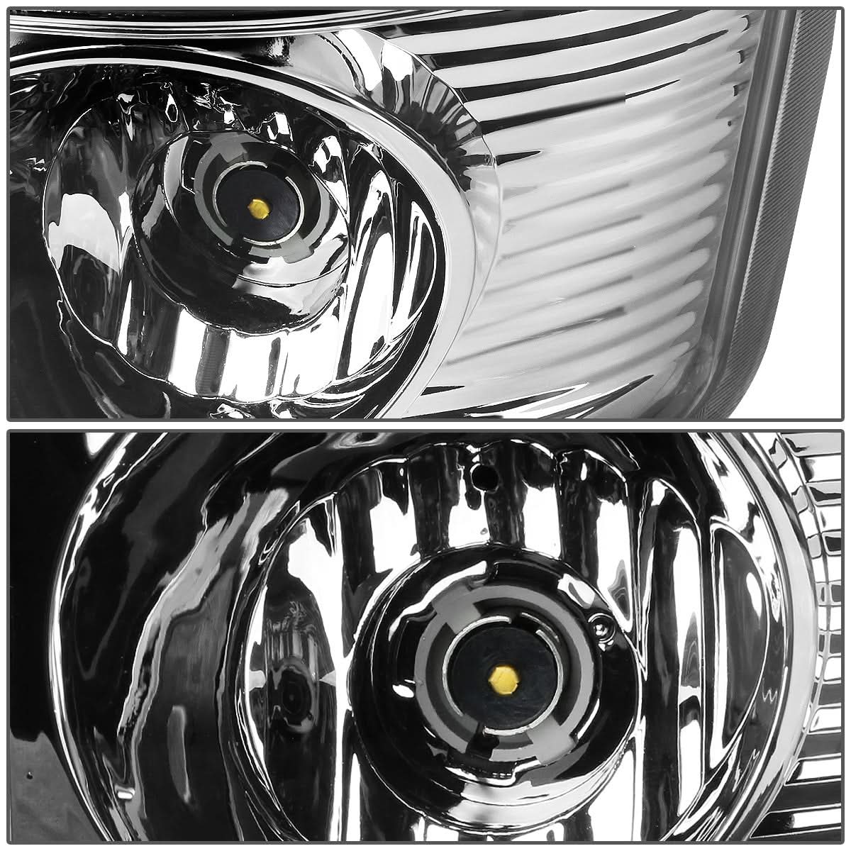 02-06 Dodge Ram C-Bar U-Halo LED Tail Lights Chrome Red