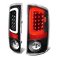 07-09 Dodge Ram C-Bar 3D U-Halo LED Tail Lights Black/Clear