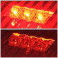 07-09 Dodge Ram C-Bar 3D U-Halo LED Tail Lights Chrome Red