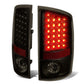 07-09 Dodge Ram 1500 2500 3500 LED Tail Lights - Black Smoke