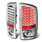 2007-2009 Dodge Ram LED Tail Lights Chrome/Clear