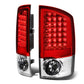 07-09 Dodge Ram 1500 2500 3500 LED Tail Lights Chrome Red