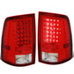 09-17 Dodge Ram LED Tail Lights Chrome Red