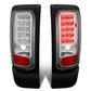 94-02 Dodge Ram LED Tail Lights - Chrome/Clear