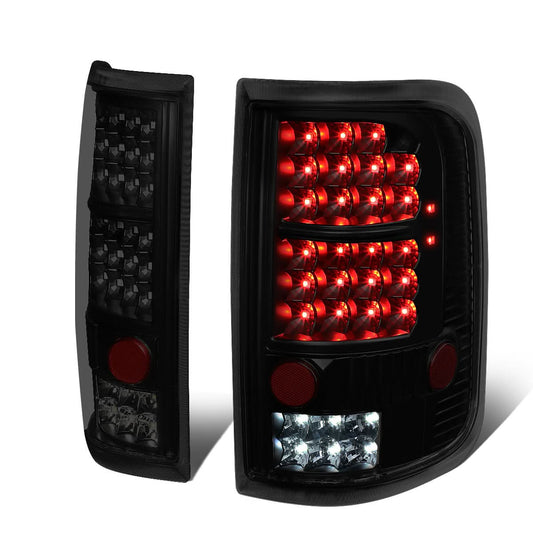 2004-2008 Ford F-150 LED Tail Lights - Black Smoke