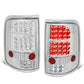 04-08 Ford F-150 LED Tail Lights Chrome Clear