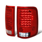 04-08 Ford F-150 LED Tail Lights Chrome Red