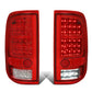 04-08 Ford F-150 LED Tail Lights Chrome Red