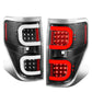 09-14 Ford F-150 Dual C-Bar 3D LED Tail Lights Black/Clear