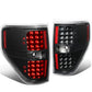 09-14 Ford F-150 Full LED Tail Lights - Black/Clear