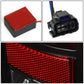 07-14 GMC Sierra LED Tail Lights Black Clear