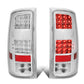 2007-2014 GMC Sierra LED Tail Lights - Chrome/Clear