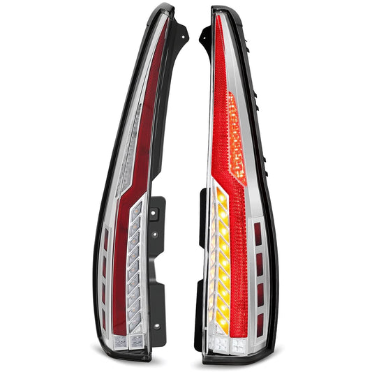 07-14 Chevrolet Tahoe / GMC Yukon Full LED Tail Lights Chrome Clear