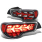 2013-2017 Subaru BRZ / Scion FRS Tail Lights - Black Clear