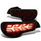 13-17 Subaru BRZ Black Housing Smoke Lens Tail Lights