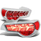 13-17 Subaru BRZ Chrome Housing Clear Lens Tail Lights