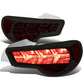 13-17 Subaru BRZ Chrome Housing Smoke Lens Tail Lights