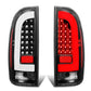 2005-2015 Toyota Tacoma L-Bar Style 3D LED Tail Lights - Black/Clear