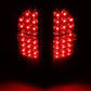 2005-2015 Toyota Tacoma LED Tail Lights - Chrome Red
