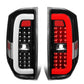 14-18 Toyota Tundra Tube Bar Style 3D LED Tail Lights - Black/Clear