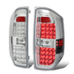 2014-2018 Toyota Tundra Full LED Tail Lights - Chrome/Clear