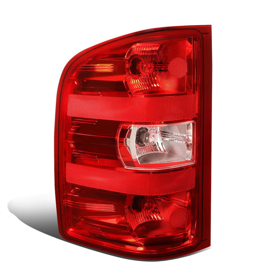 2007-2013 Chevrolet Silverado Red Clear Tail Light Left