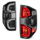 14-21 Toyota Tundra LED Tube Tail Lights Black Housing Clear Lens