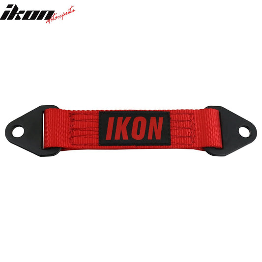 10 Inch Red Limit Straps Shock Suspension Webbing w/ Bolts& IKON Logo