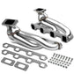 87-94 Ford Mustang 5.0L Twin Turbo Manifold - Stainless Steel
