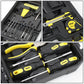 46-Piece Tool Set with Cordless Drill - Black/Yellow