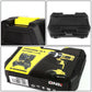 46-Piece Tool Set with Cordless Drill - Black/Yellow
