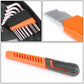 16-Piece Tool Set with Storage Box - Black/Orange