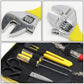 18-Piece Tool Set with Storage Box - Black/Yellow