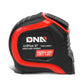 DNA Logo 25FT Measuring Tape - Push Button Black/Red