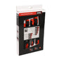 DNA Logo Screwdriver Set Tool Kit - 10 Piece Black Red Grip
