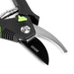 DNA Logo Bypass Garden Pruner 8 Inch Metallic Black Green