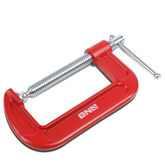 C-Clamp DNA Logo 4" OD Metallic Red Automotive Clamp