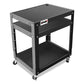 Steel AV Cart 25x18x42 Inch Mobile Audio Video Stand