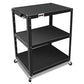 Steel AV Cart 35x25x42 Inch Mobile Storage