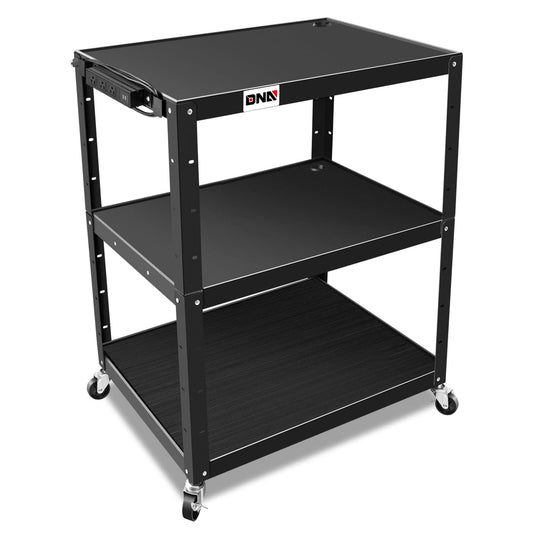 Steel AV Cart 35x25x42 Inch Mobile Storage