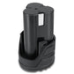 12V 2.0AH Lithium Ion Rechargeable Battery - Black