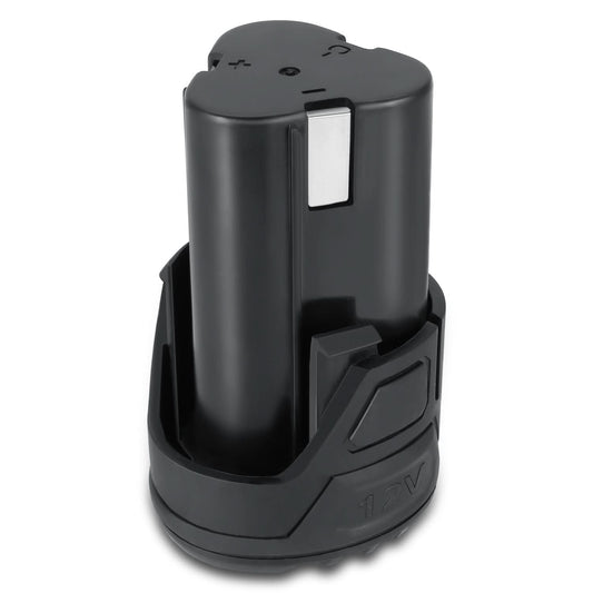 12V 2.0AH Lithium Ion Rechargeable Battery - Black