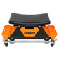 Orange Roller Racing Seats 25.5" x 13" x 12"