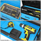 19.5" x 28.5" x 12" Blue Rolling Trolley Tool Box